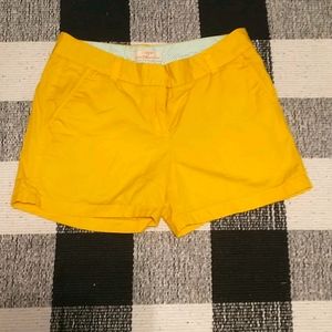 Yellow jcrew shorts 4